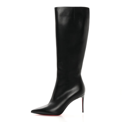 Christian Louboutin Calfskin Kate Botta 85 Knee-High Boots 39.5 Black 1 of 15