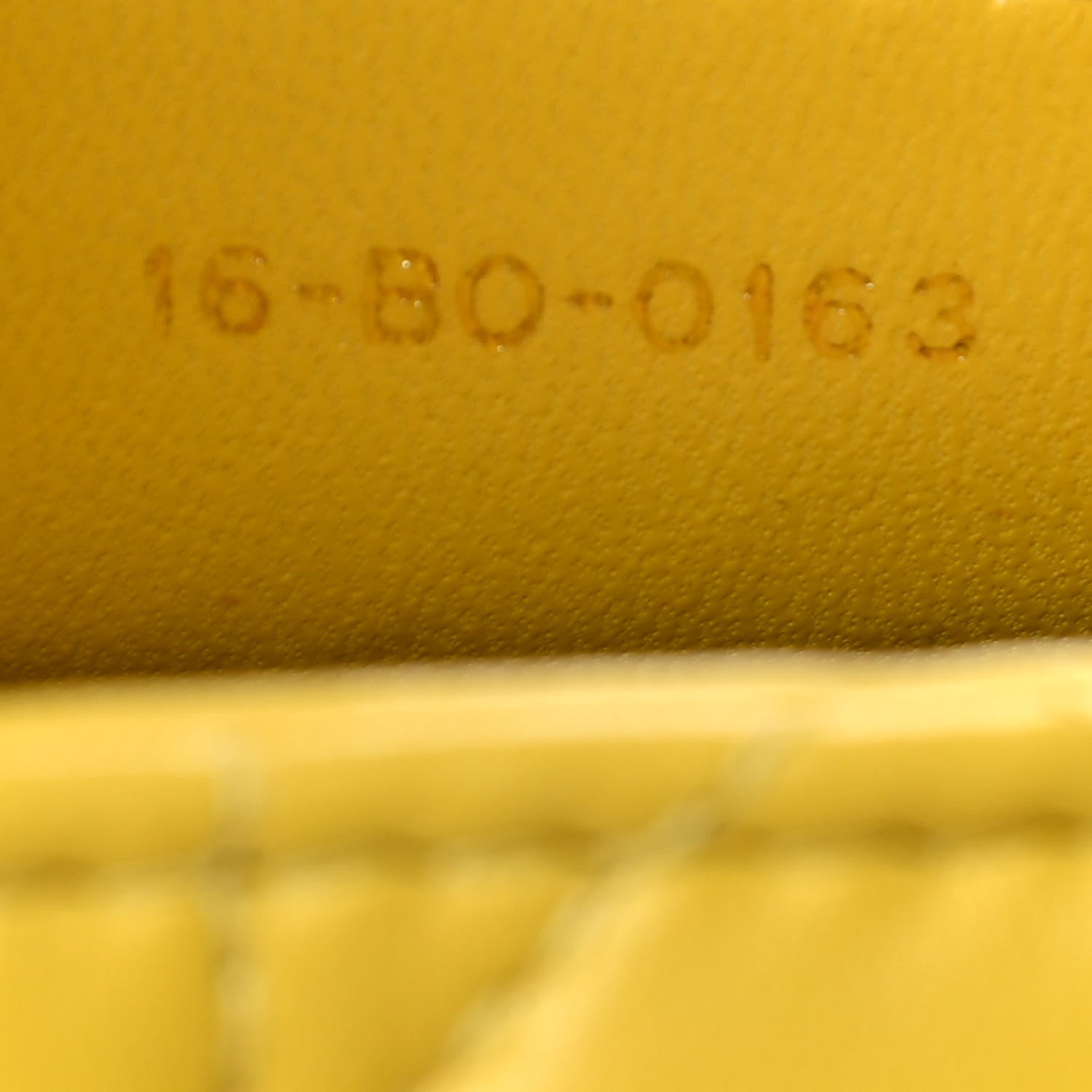 Christian Dior Lambskin Cannage Medium Lady Dior Yellow 7 of 10