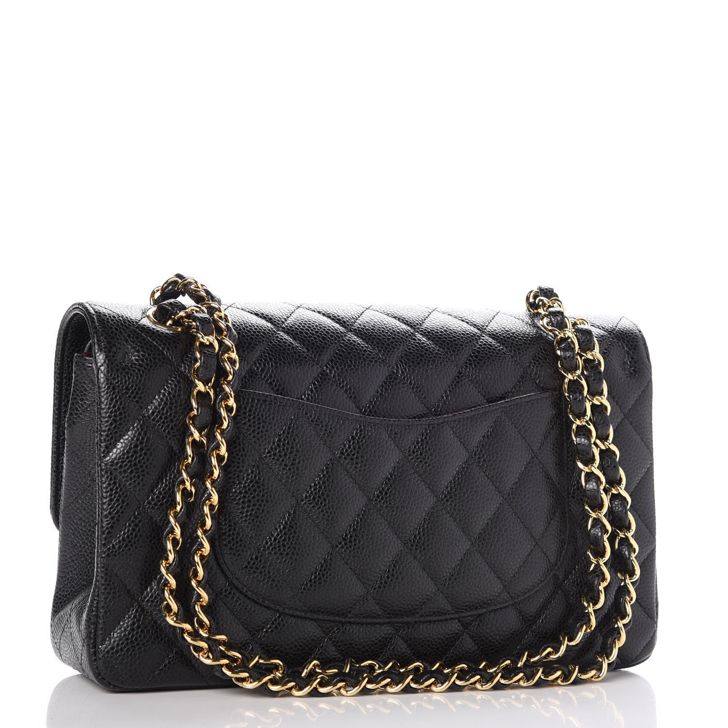 Chanel Caviar Quilted Medium Double Flap Black 3 of 8