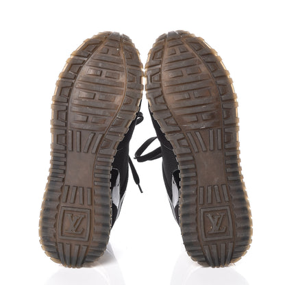 Louis Vuitton Suede Monogram Run Away Sneakers 36 Black 7 of 9