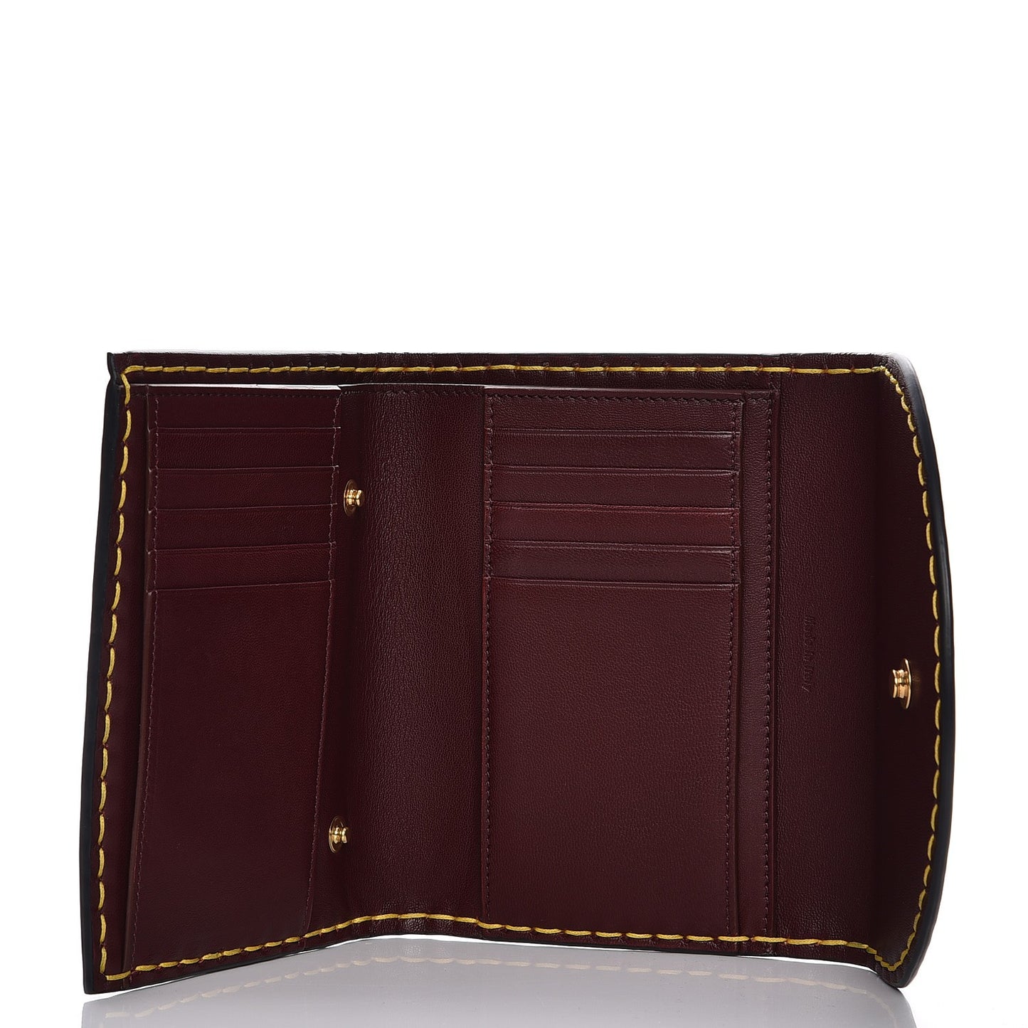 Vegetable Calfskin Orb Multifunction Flap Wallet Navy Blue