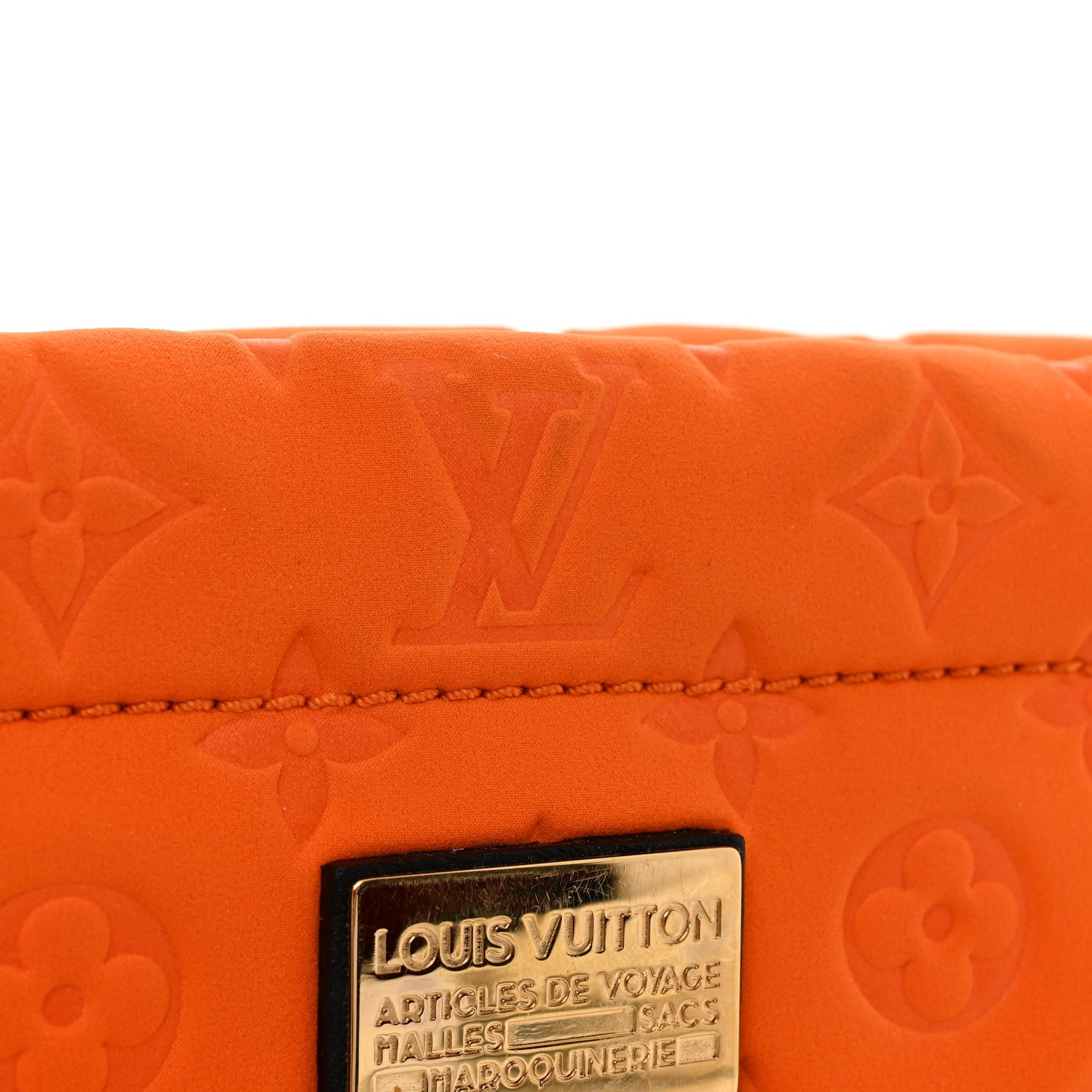 Louis Vuitton Monogram Scuba Clutch Pochette Orange 7 of 7