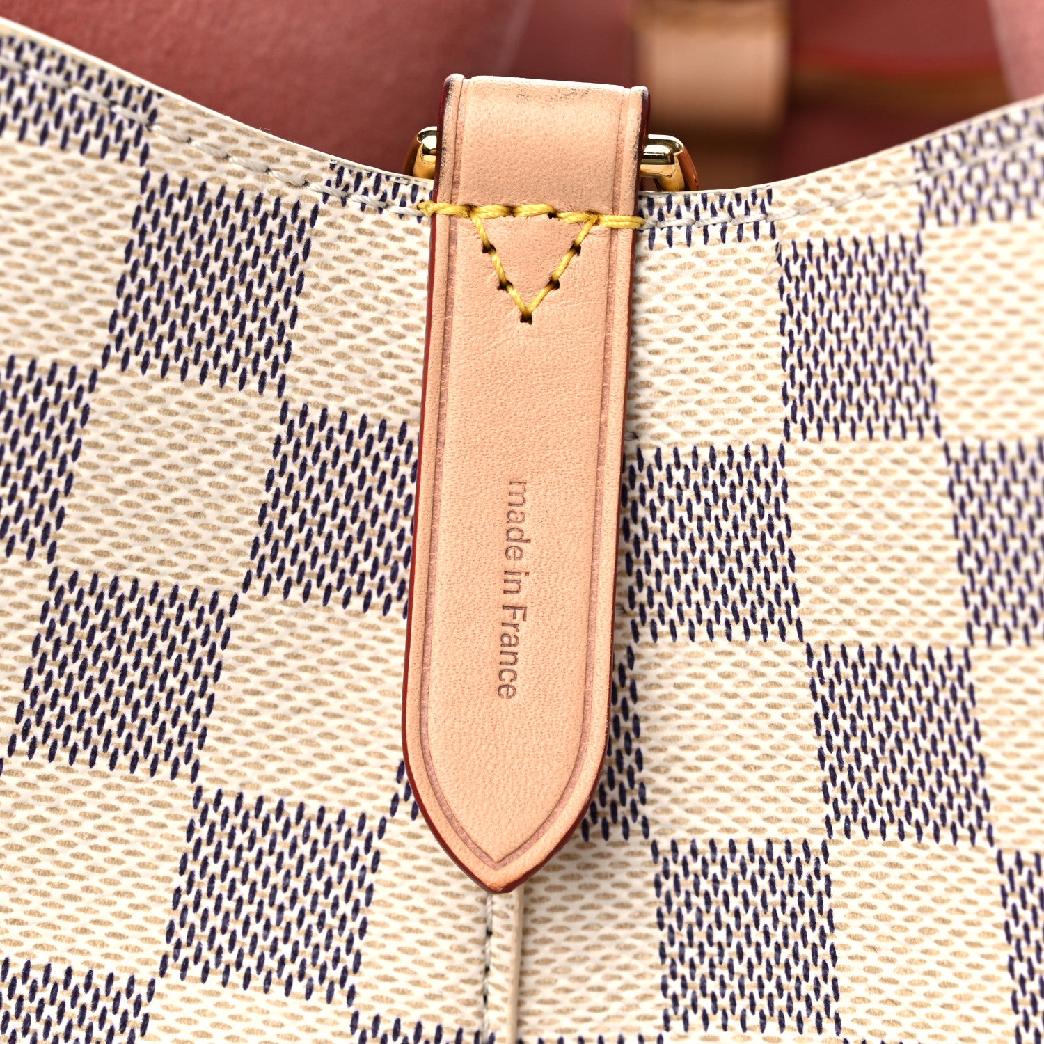 Louis Vuitton Damier Azur Braided Neonoe MM Peach Cream 1290334