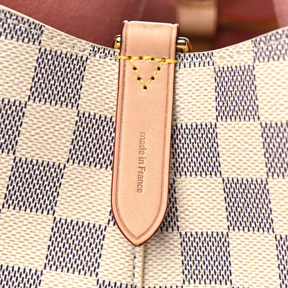 Louis Vuitton Damier Azur Braided Neonoe MM Peach Cream 7 of 9