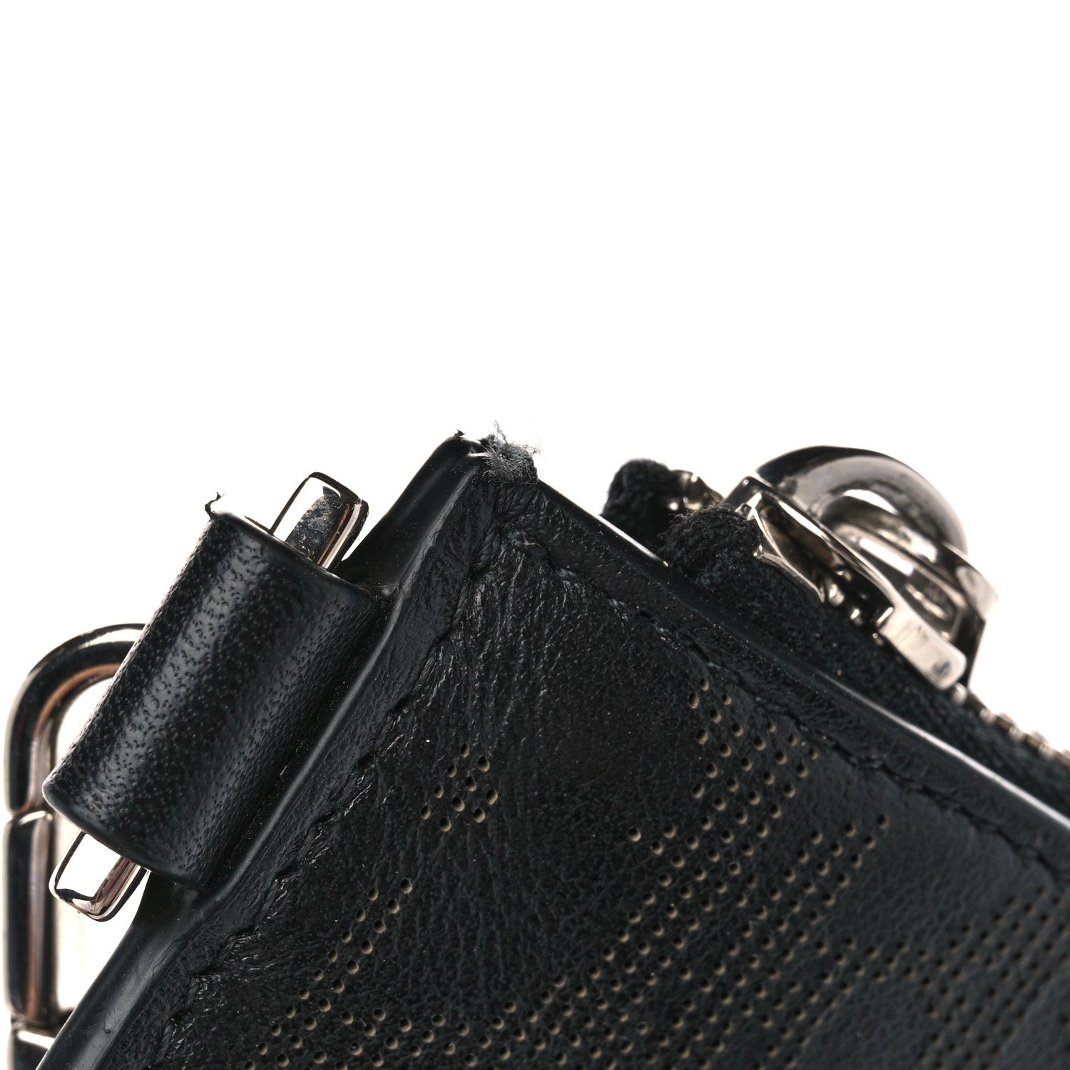 Christian Dior Calfskin Perforated Oblique Galaxy Flat Case Black 8 of 8