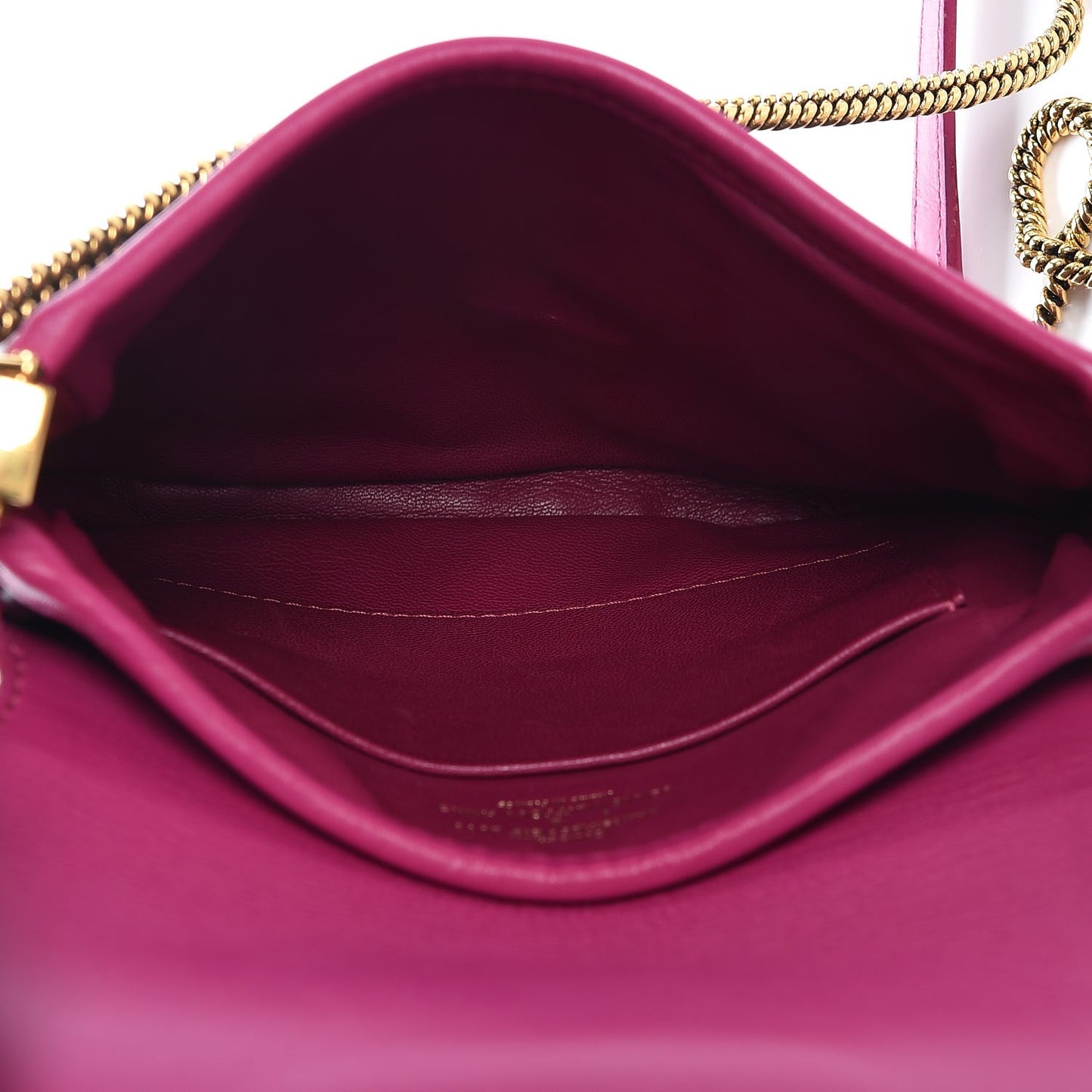 Cuir Art Deco Trapeze Prune Cyclamen