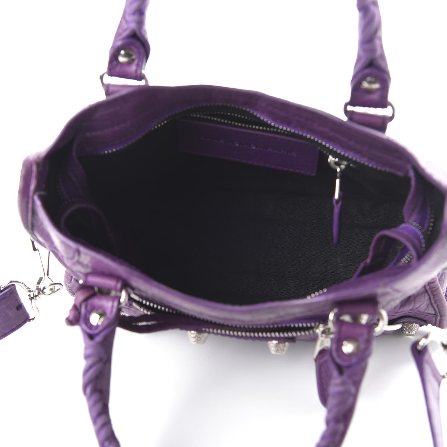 Balenciaga Agneau Giant 12 Silver Hardware Mini City Ultraviolet 5 of 10