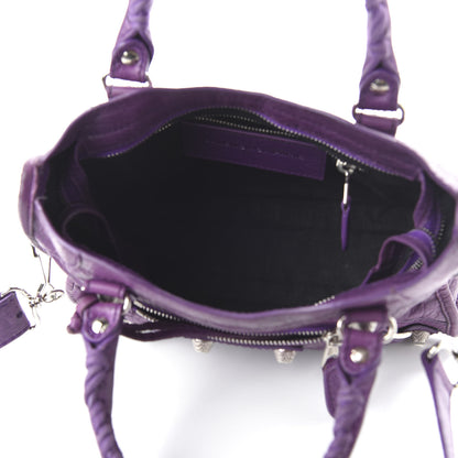 Balenciaga Agneau Giant 12 Silver Hardware Mini City Ultraviolet 5 of 10