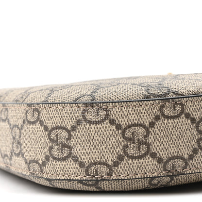 Gucci GG Supreme Monogram Snakeskin Small Jackie 1961 Hobo Beige Ebony 10 of 10