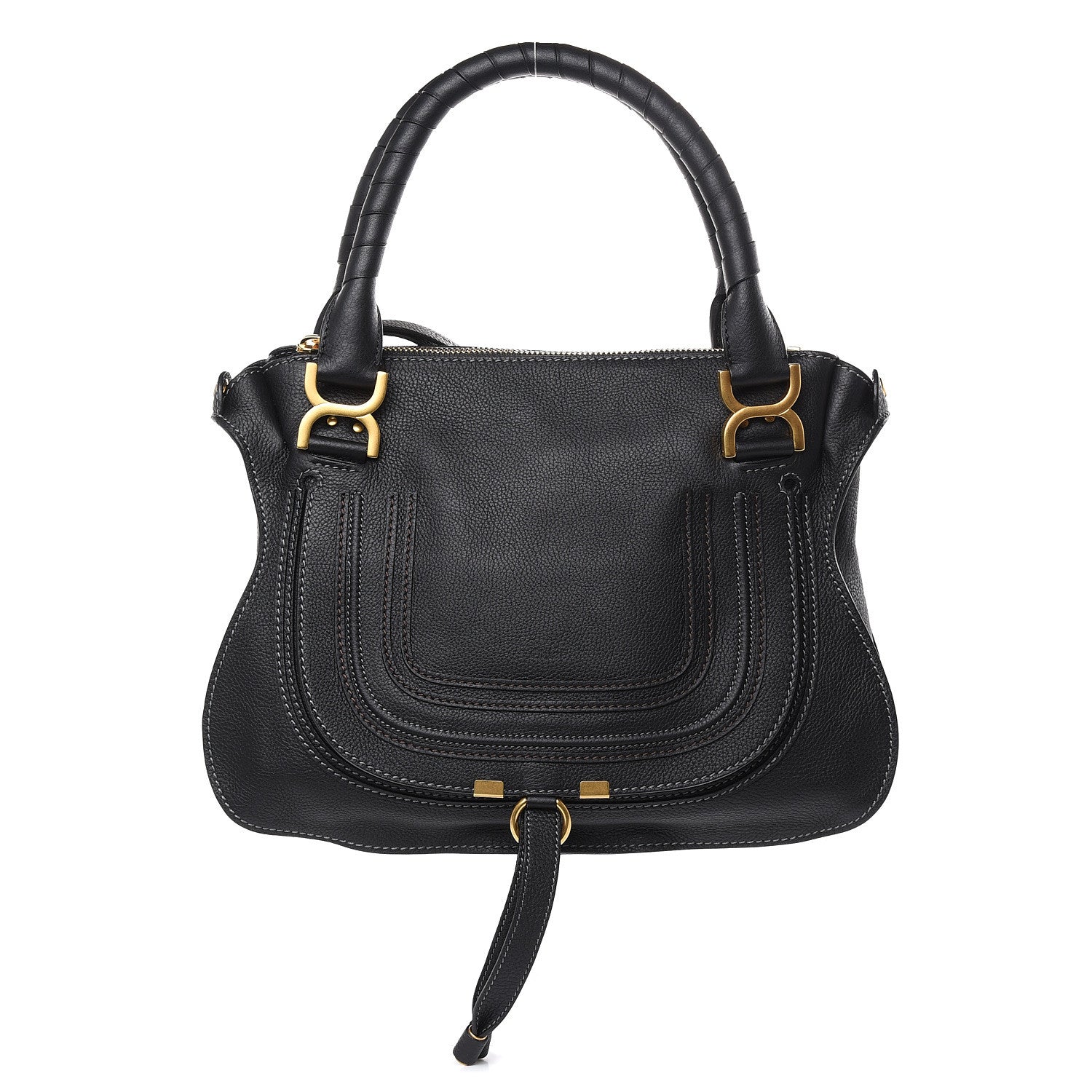 Chloe Calfskin Medium Marcie Satchel Black 1 of 9