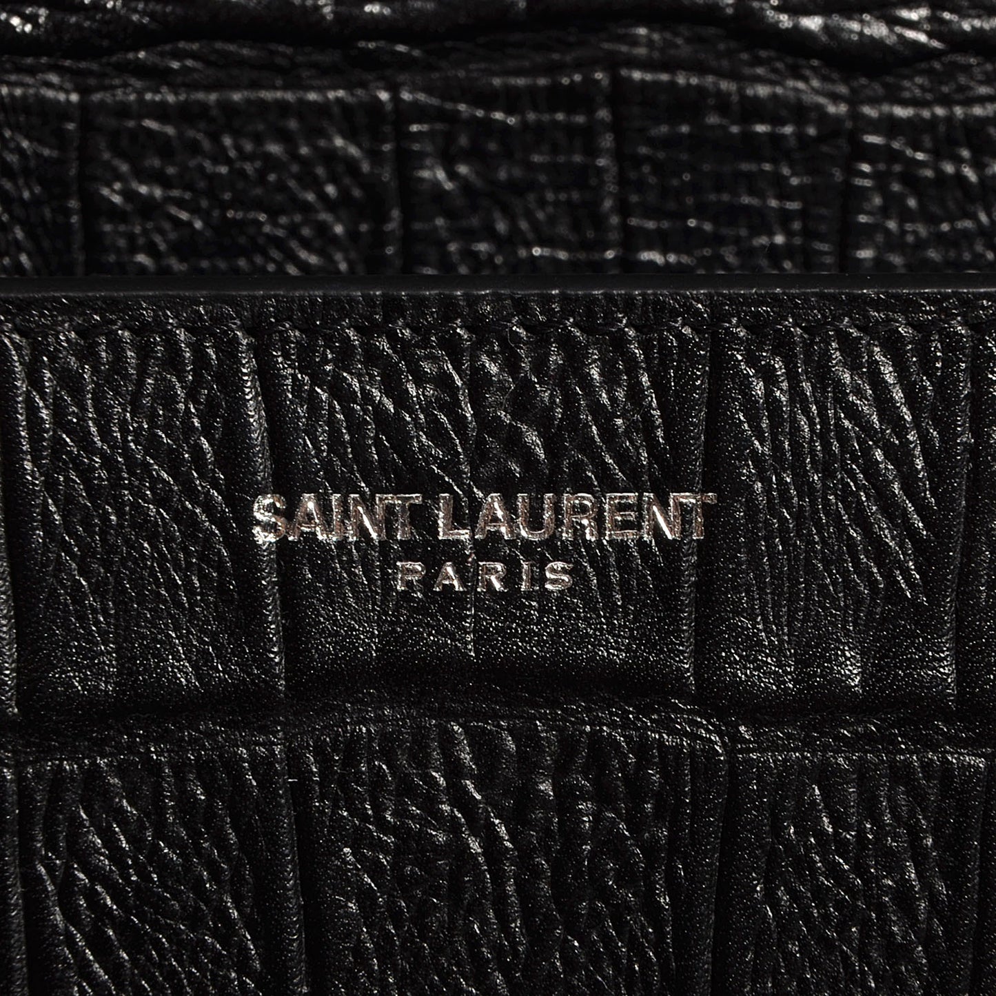 Croc Effect Calfskin Jumbo Betty Black