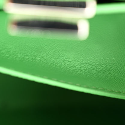 Fendi Cuoio Roma Sellerissima Nappa Sintetica Tape Stitch Small Peekaboo I SEE U Satchel Edamame 8 of 13