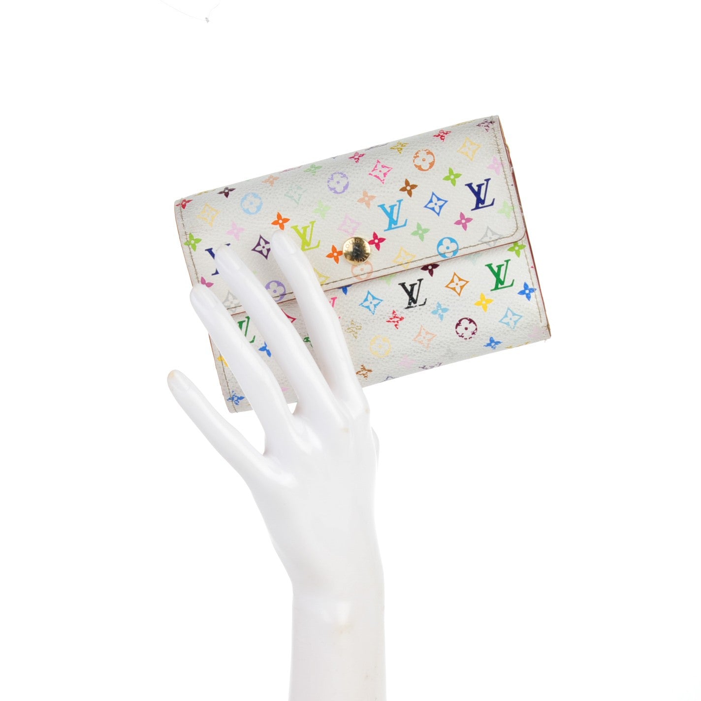 Louis Vuitton Monogram Multicolor Alexandra Wallet White 2 of 8