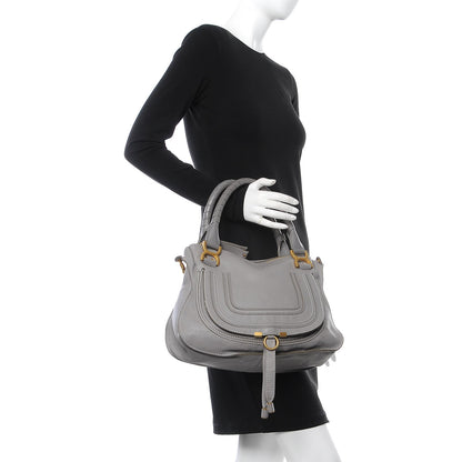 Chloe Calfskin Medium Marcie Satchel Cashmere Grey 3 of 10