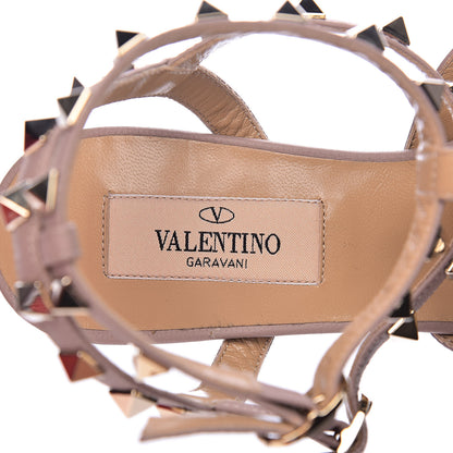Valentino Garavani Patent Nappa Rockstud Ankle Strap 65mm Pumps 35 Black Poudre 6 of 9