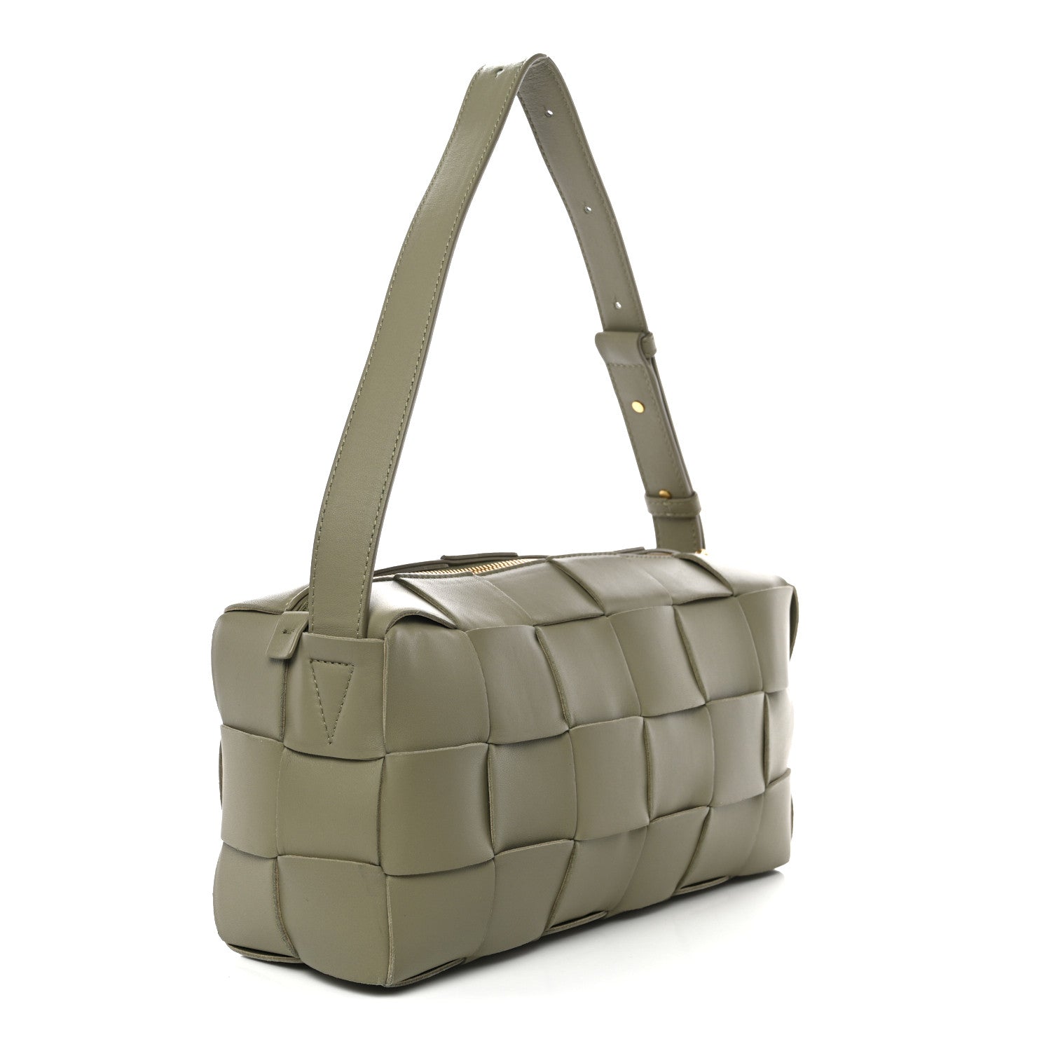 Bottega Veneta Lambskin Maxi Intrecciato Brick Cassette Bag