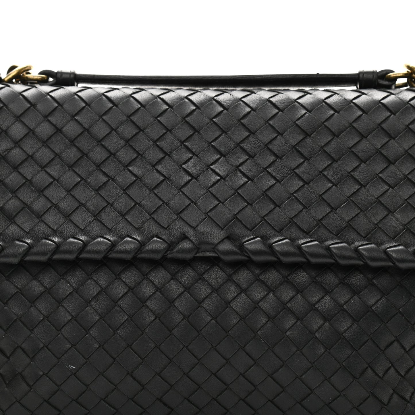 Nappa Intrecciato Large Olimpia Bag Black