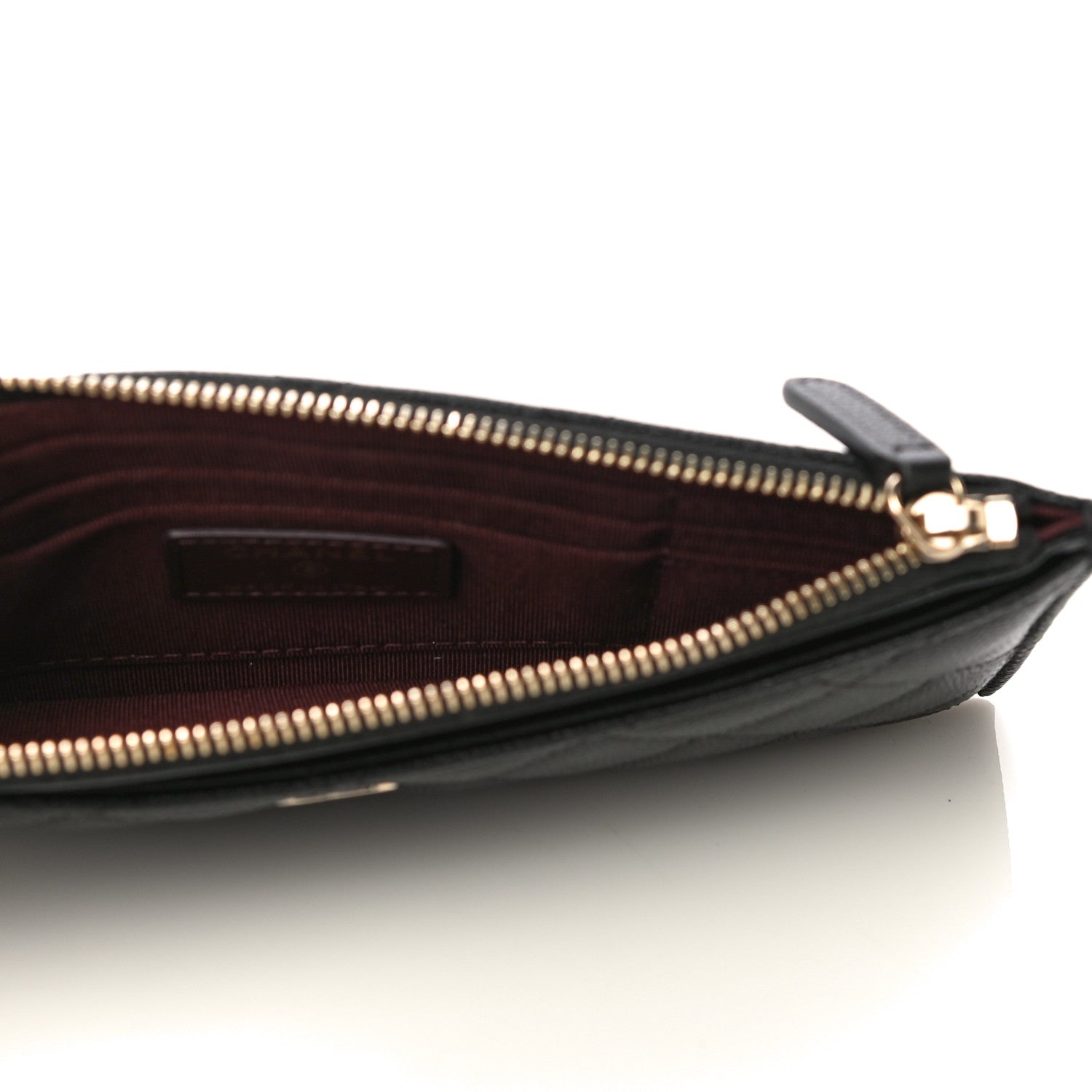 Chanel Caviar Quilted Classic Zip Pouch Black 5 of 9
