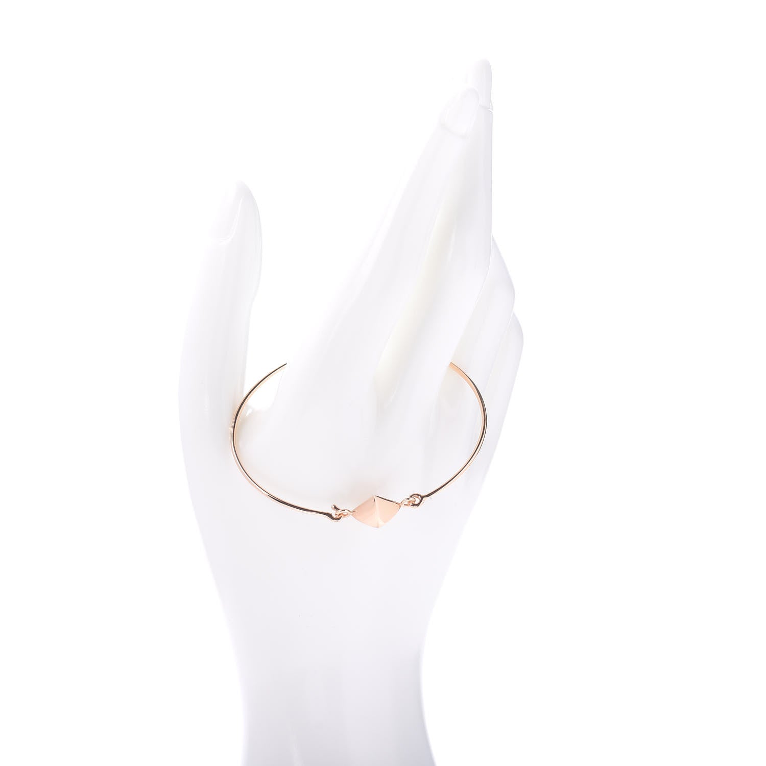 Hermes 18K Rose Gold Collier De Chien Rock Bracelet 2 of 4