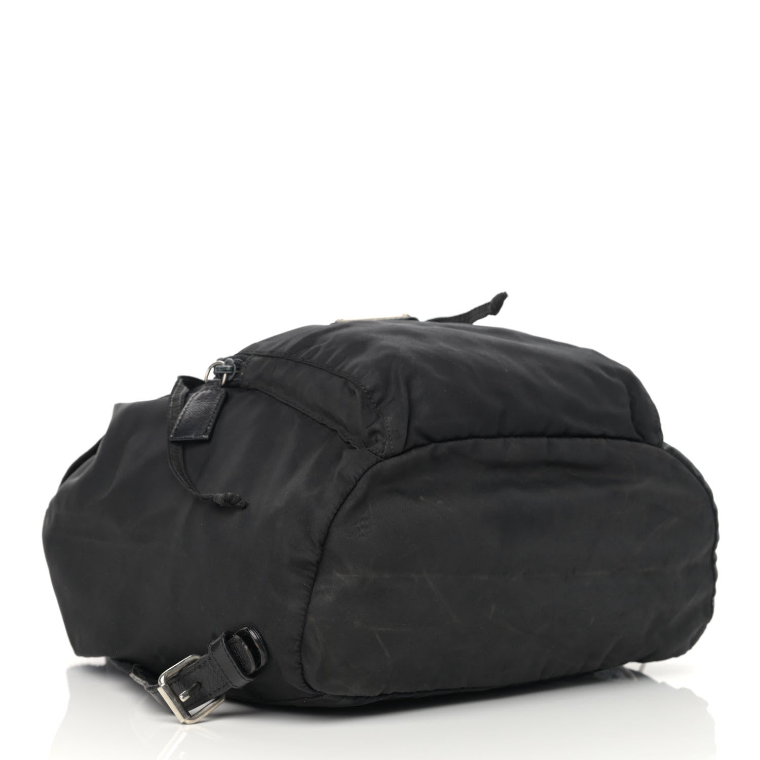 Prada Nylon Vela Cinch Backpack Black 4 of 16