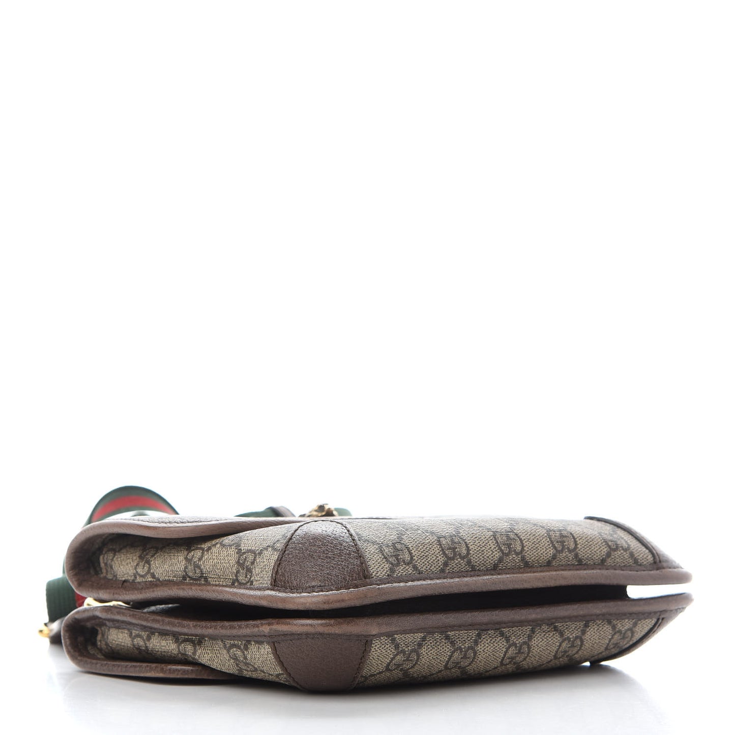 GG Supreme Monogram Web Small Neo Vintage Double Flap Messenger Bag Beige New Acero