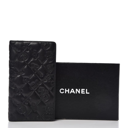 Chanel Calfskin Quilted Lucky Symbols Flap Wallet Black 9 of 9