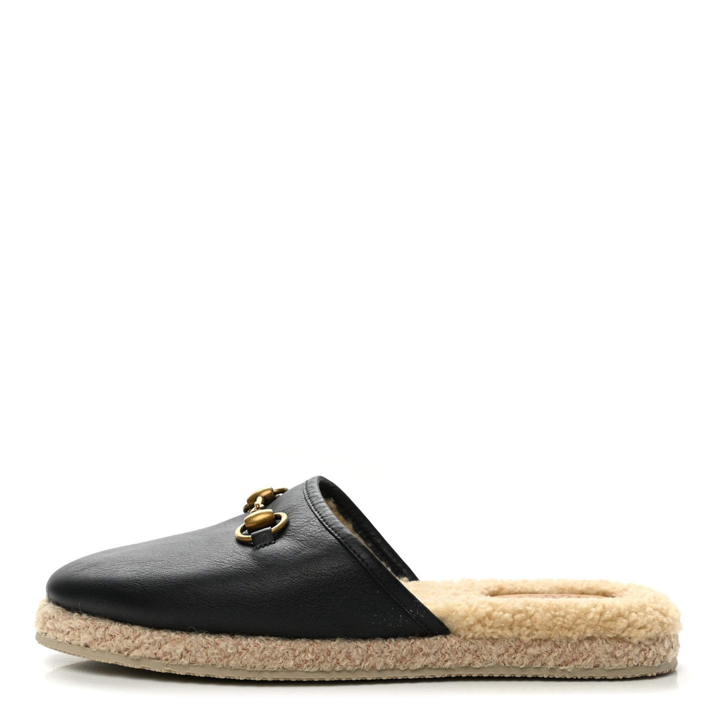 Nappa Wool Womens Fria Slippers 39.5 Black Butterscotch