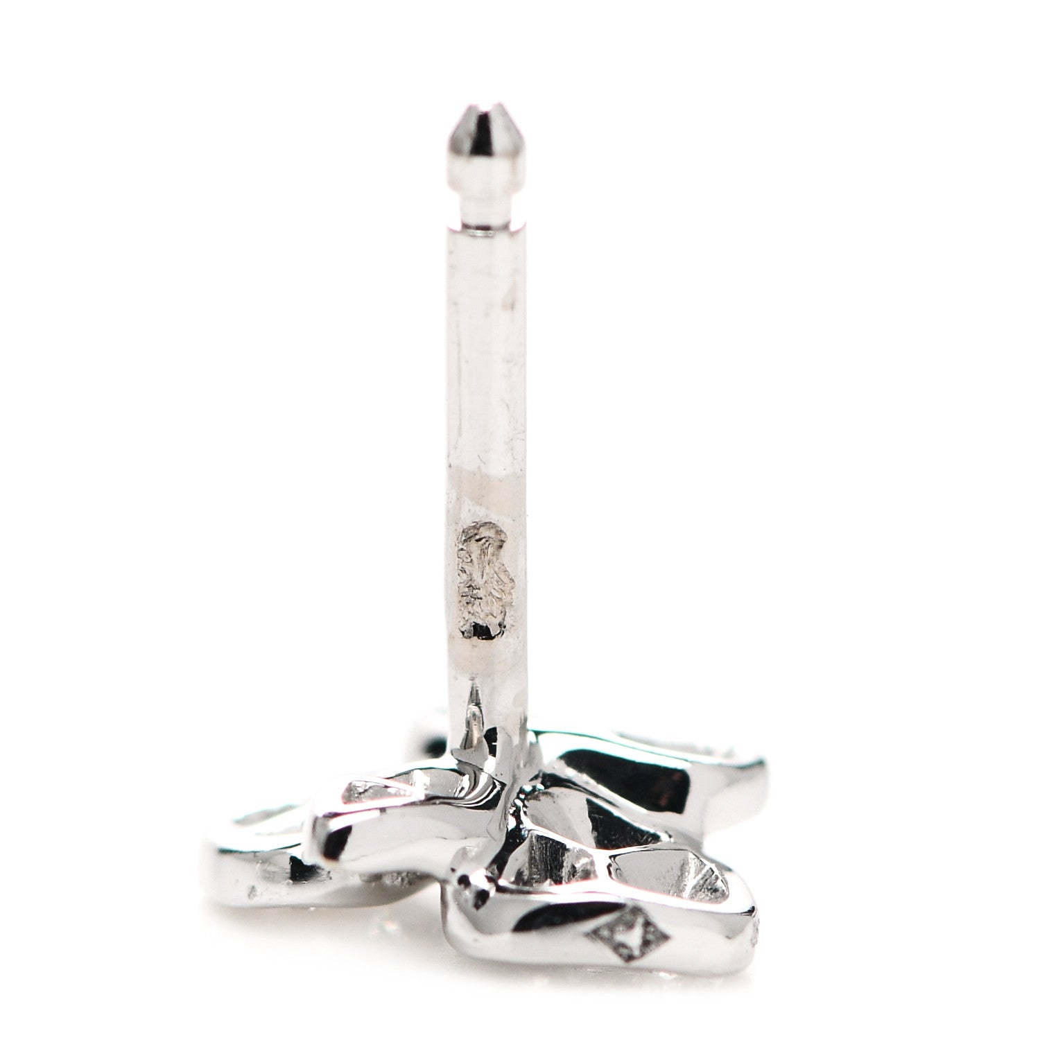 Cartier 18K White Gold Diamond Caresse D'Orchidees Par Cartier Earrings 4 of 5