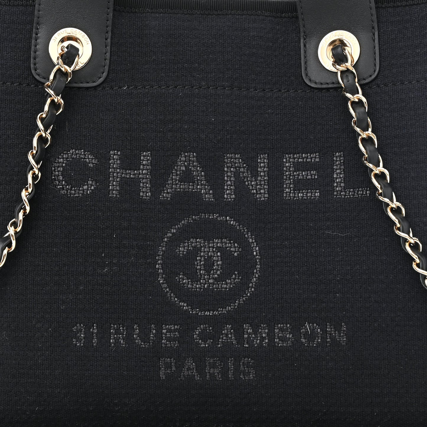 Mixed Fibers Small Deauville Tote Black