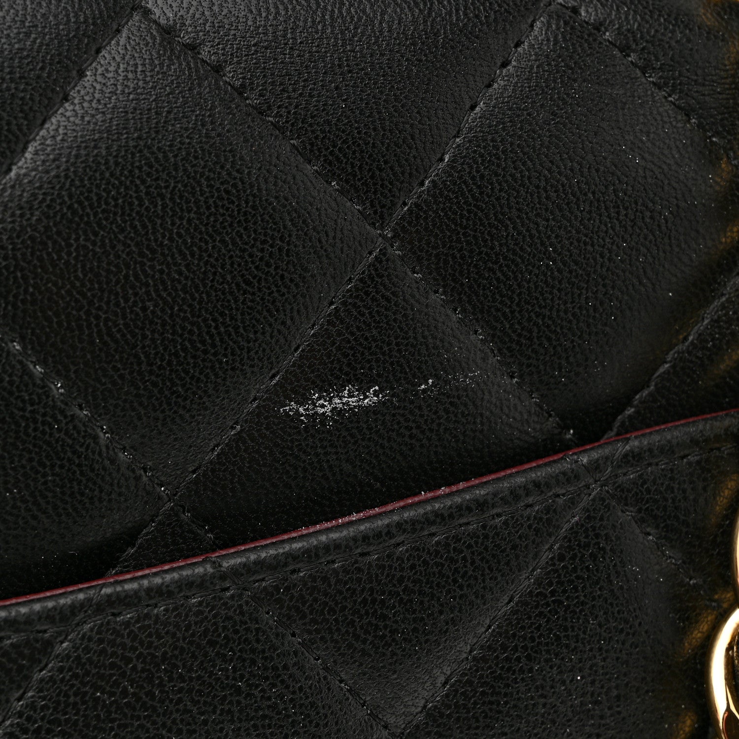 Chanel Lambskin Quilted Maxi Double Flap Black 12 of 12
