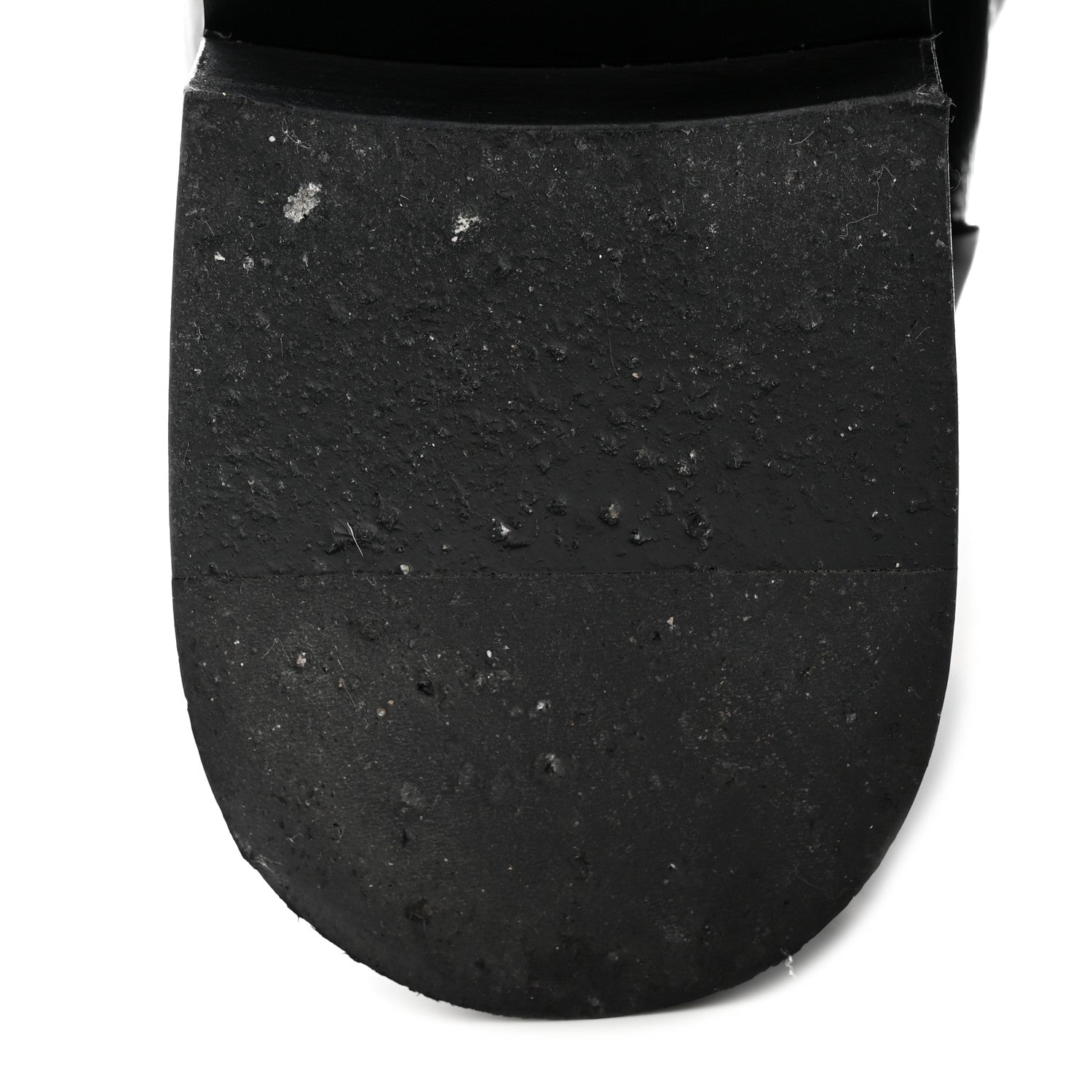 Chanel Shiny Goatskin Cap Toe Combat Boots 40.5 Black Dark Grey 12 of 19