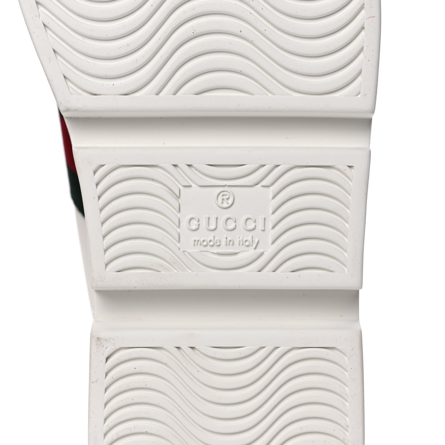 Gucci Calfskin Web Bee Embroidered Womens Ace Platform Sneakers 36 White 7 of 10