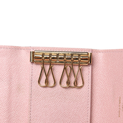 Louis Vuitton Damier Ebene Multicles 6 Key Holder Rose Ballerine 7 of 8