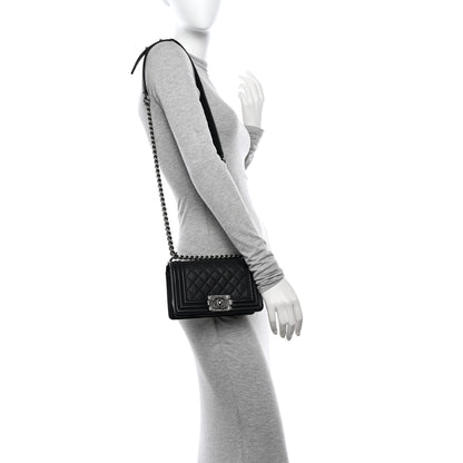 Chanel Caviar Quilted Small Boy Flap Black 2 of 11