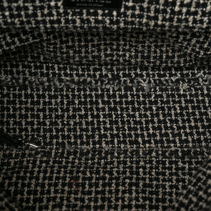 Chanel Glazed Calfskin Tweed Tweedy Shopping Tote Brown 5 of 8
