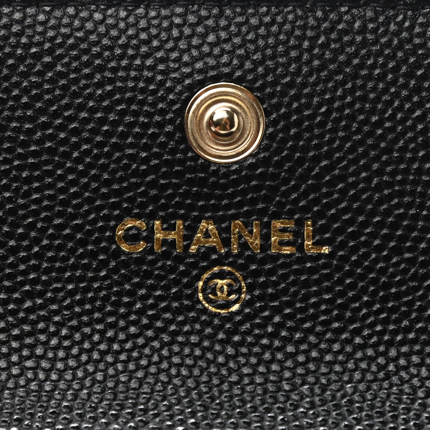 Chanel Caviar Quilted Pearl Card Holder On Chain Black 6 of 8