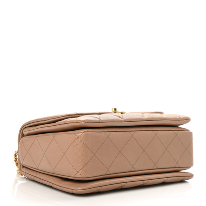 Chanel Caviar Quilted Coco First Flap Beige 5 of 9