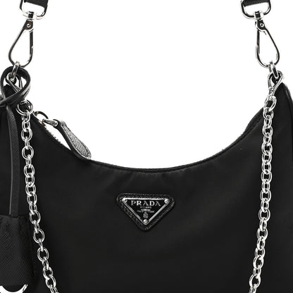 Prada Nylon Re-Edition 2005 Shoulder Bag Black 7 of 9