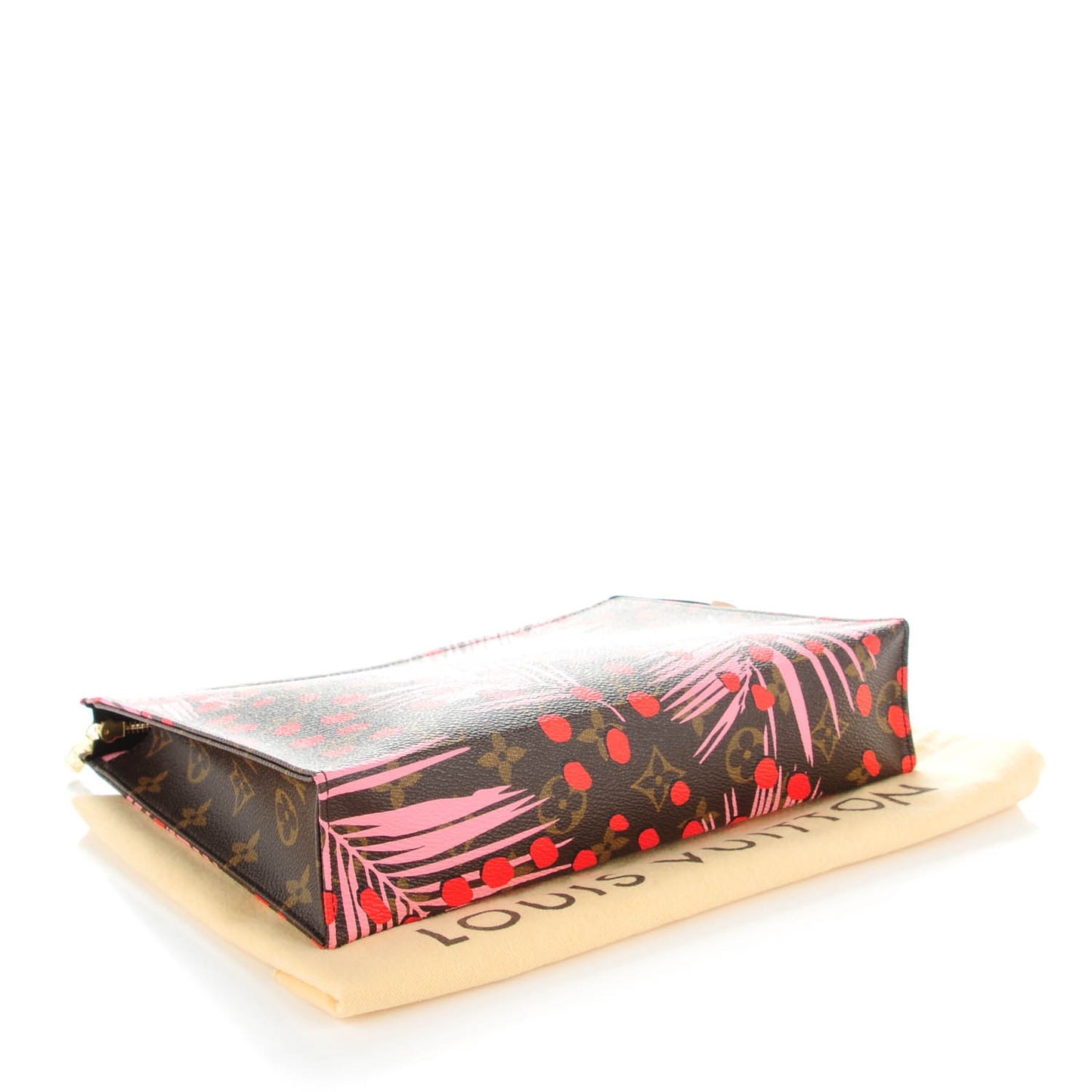 Monogram Jungle Dots Toiletry Pouch 26 Sugar Pink Poppy