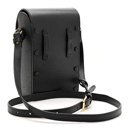Gucci Dollar Calfskin Vertical Horsebit 1955 Crossbody Bag Black 3 of 11