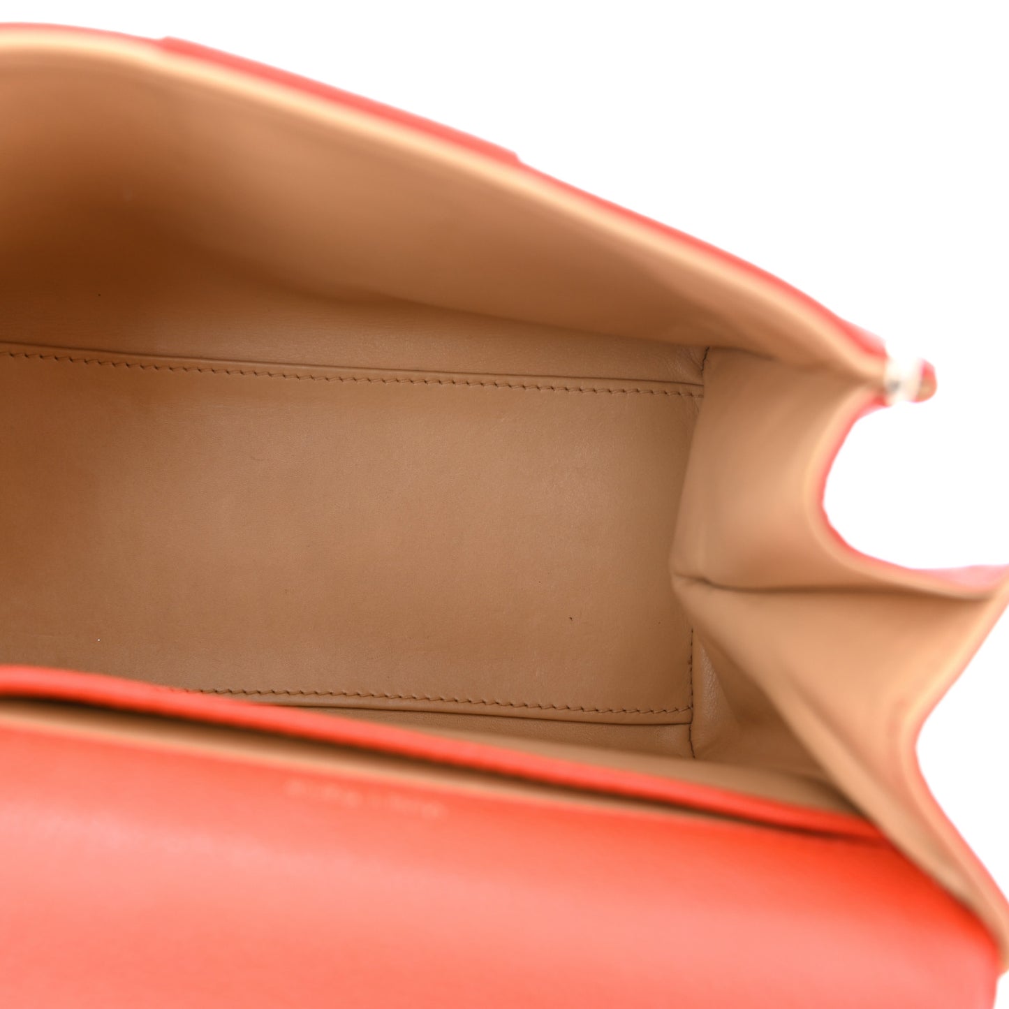 Grained Calfskin Mini Brillant Satchel Red