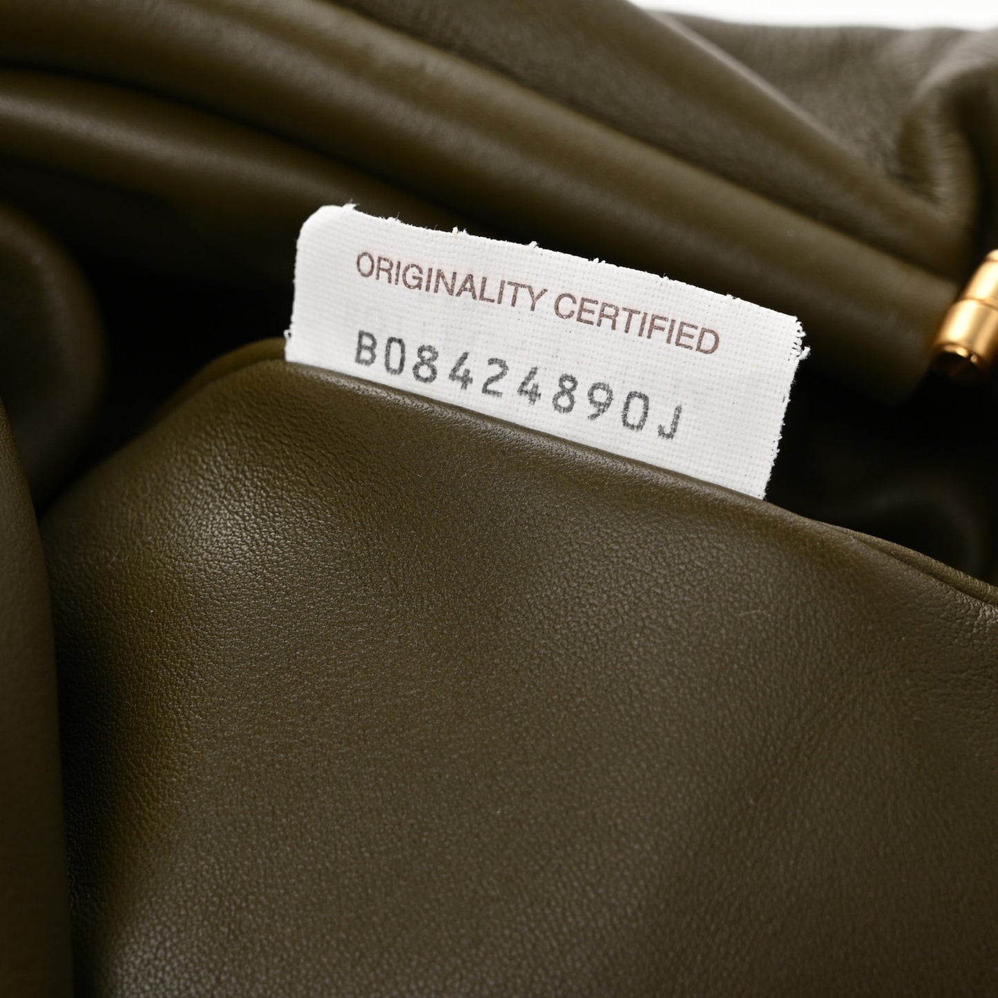 Smooth Butter Calf The Pouch Oversized Clutch Kaki Fondent