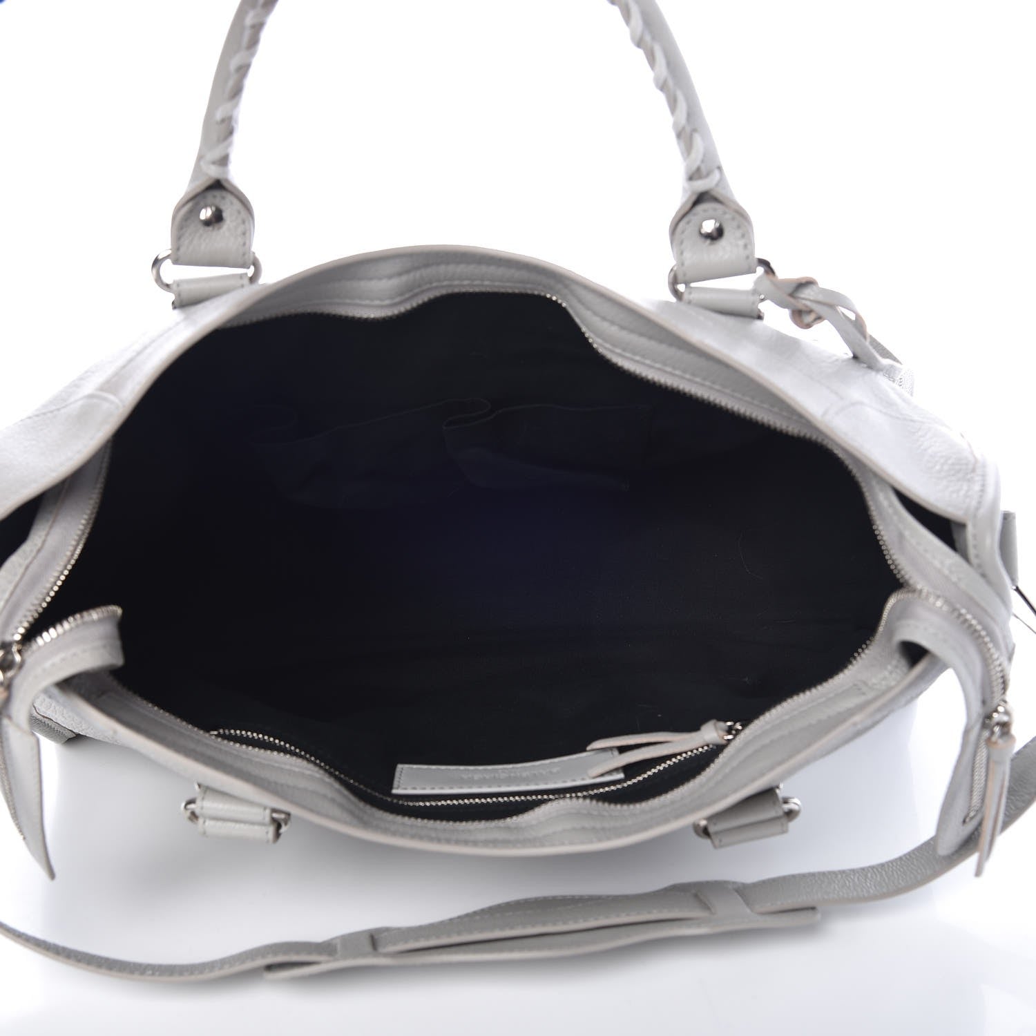Balenciaga Chevre Silver Metallic Edge Hardware City Gris Glace 5 of 8