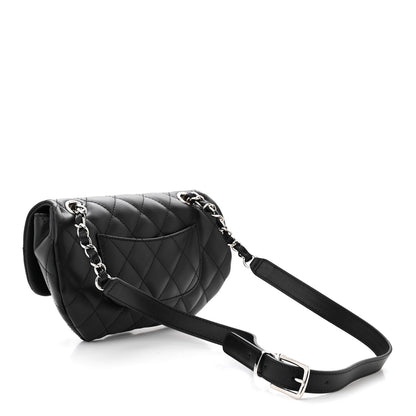 Chanel Calfskin Quilted CC Uniform Flap Belt Bag Black 3 of 11