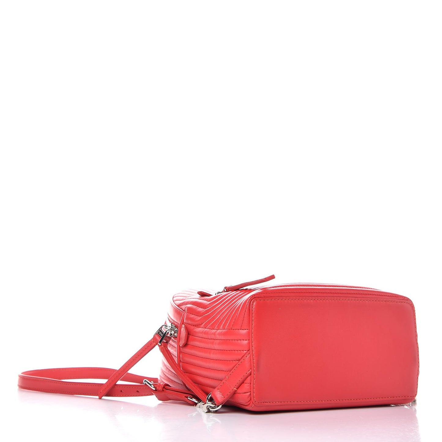 Shiny Nappa Trapuntata Mini Backpack Papavero