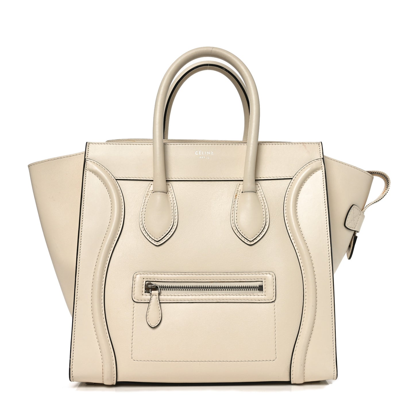 Smooth Calfskin Mini Luggage Cream