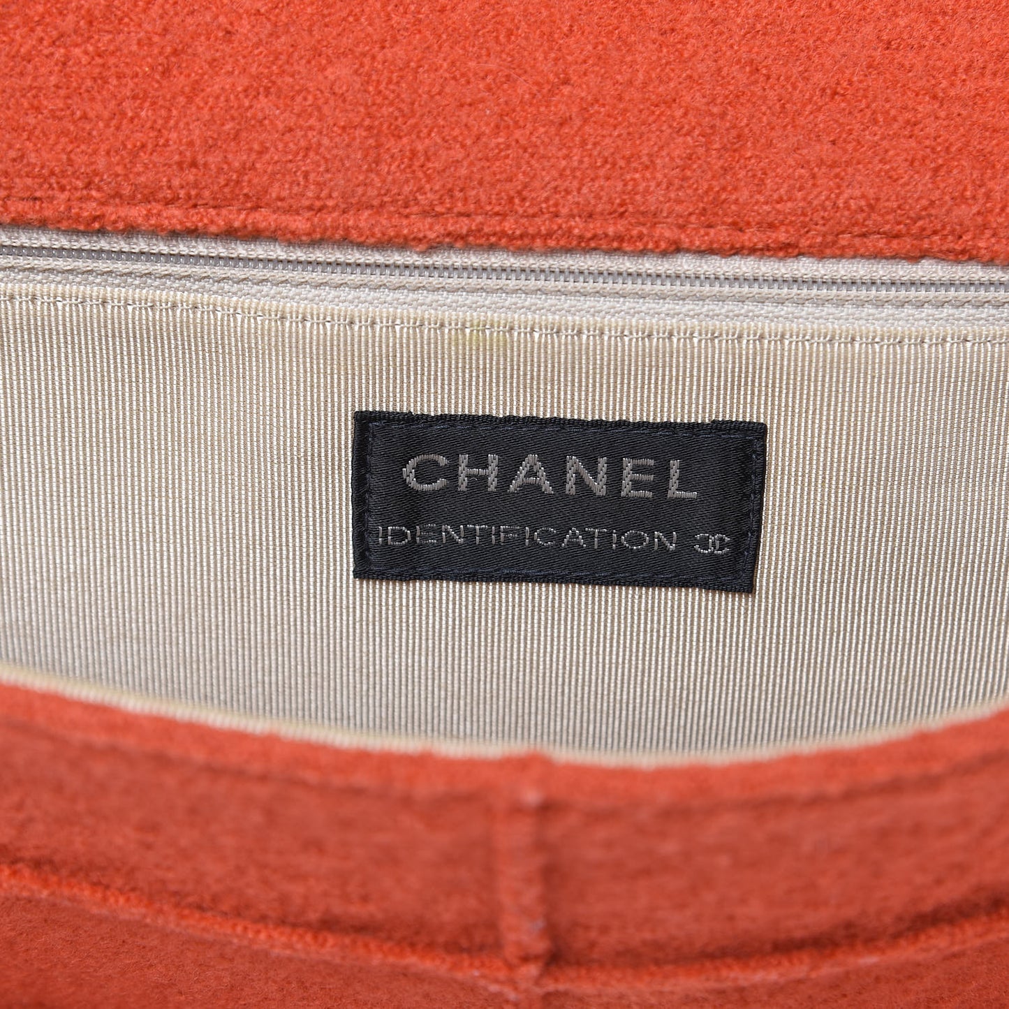 Wool Patchwork Mademoiselle Jumbo Flap Orange