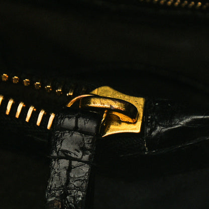Nancy Gonzalez Crocodile Studded Tote Black 9 of 9