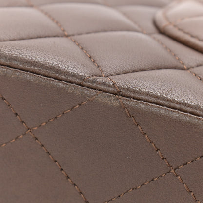 Chanel Lambskin Quilted Medium Double Flap Brown 16 of 18