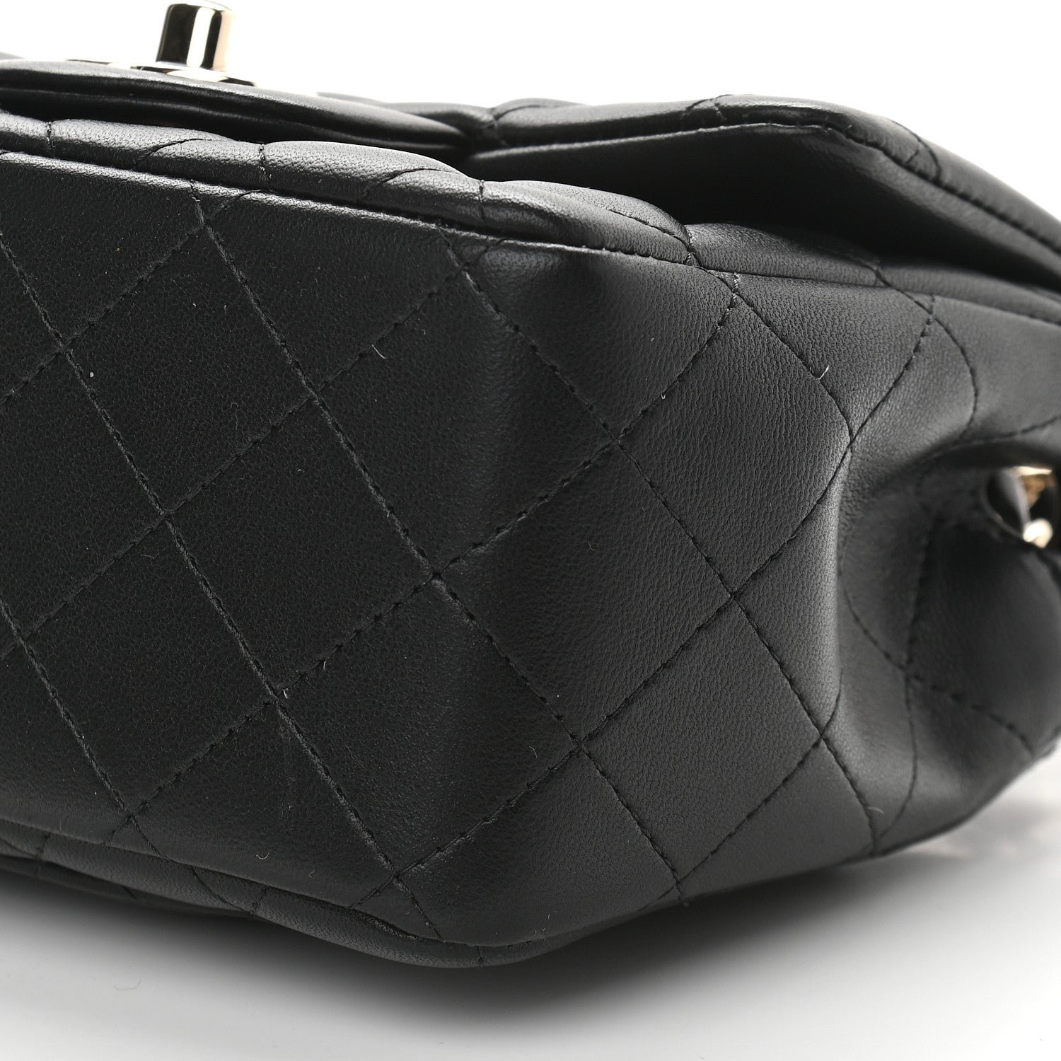 Chanel Lambskin Quilted Mini Square Flap Black 9 of 9